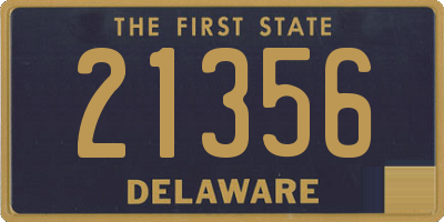 DE license plate 21356