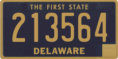 DE license plate 213564