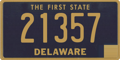 DE license plate 21357