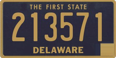 DE license plate 213571