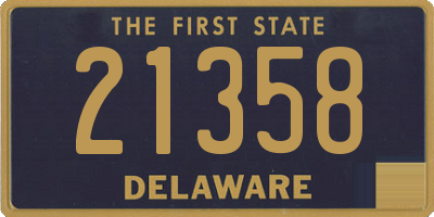 DE license plate 21358