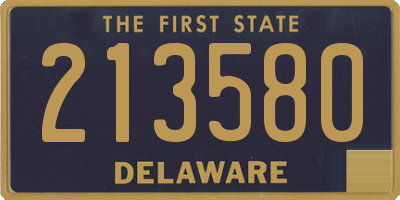 DE license plate 213580