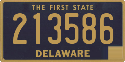 DE license plate 213586