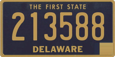 DE license plate 213588