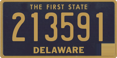 DE license plate 213591