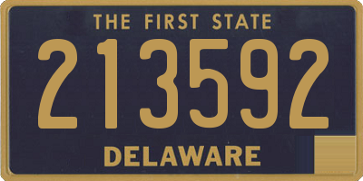 DE license plate 213592