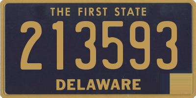 DE license plate 213593