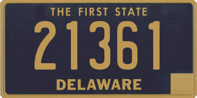 DE license plate 21361