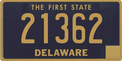 DE license plate 21362