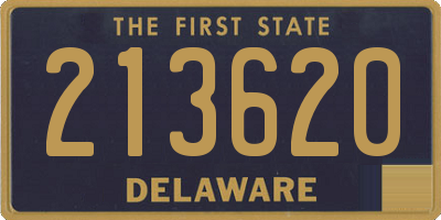 DE license plate 213620