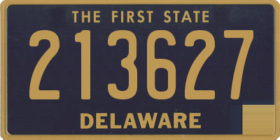 DE license plate 213627