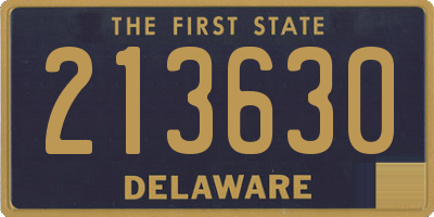 DE license plate 213630