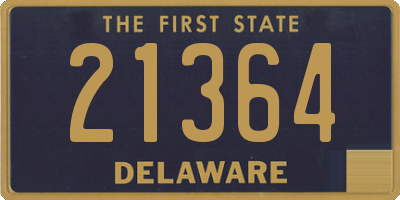 DE license plate 21364