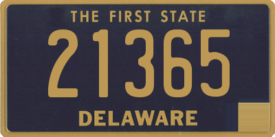 DE license plate 21365