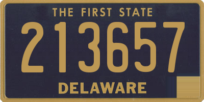 DE license plate 213657