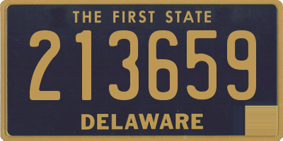 DE license plate 213659
