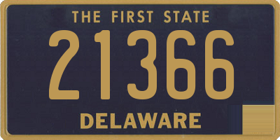 DE license plate 21366