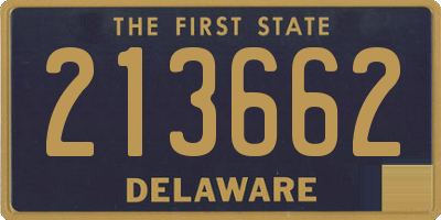 DE license plate 213662