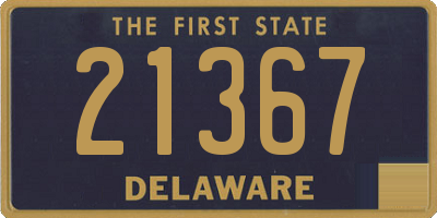 DE license plate 21367