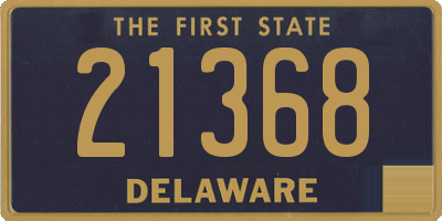 DE license plate 21368