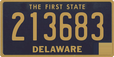 DE license plate 213683