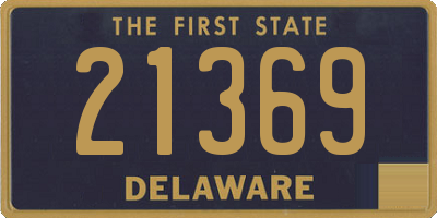 DE license plate 21369