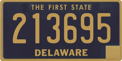 DE license plate 213695