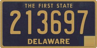 DE license plate 213697