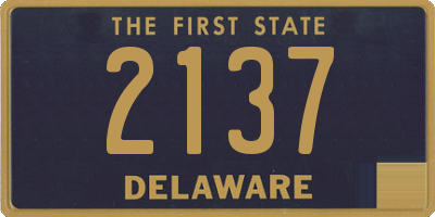 DE license plate 2137