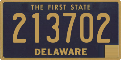 DE license plate 213702