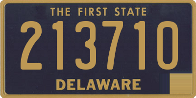 DE license plate 213710