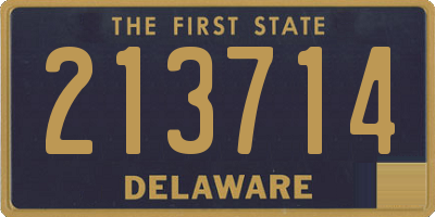 DE license plate 213714