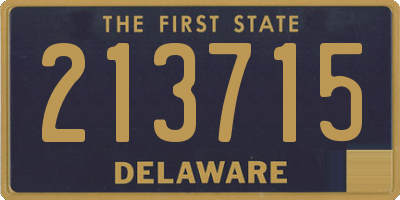 DE license plate 213715