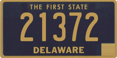 DE license plate 21372