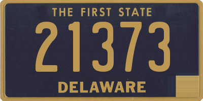 DE license plate 21373