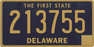 DE license plate 213755