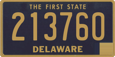 DE license plate 213760