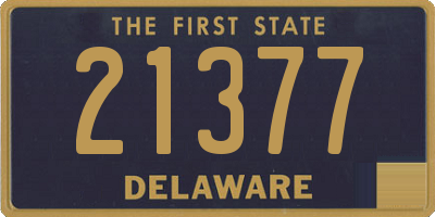 DE license plate 21377