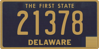 DE license plate 21378