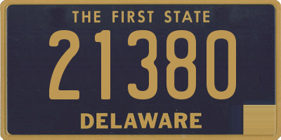 DE license plate 21380