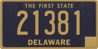 DE license plate 21381