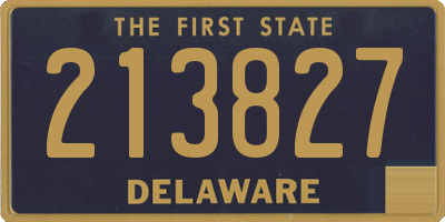 DE license plate 213827