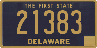 DE license plate 21383