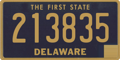 DE license plate 213835