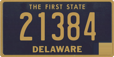 DE license plate 21384