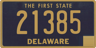 DE license plate 21385