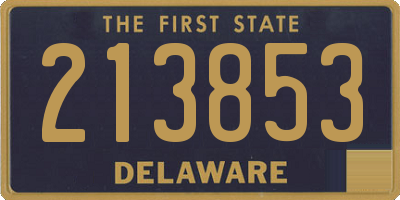 DE license plate 213853