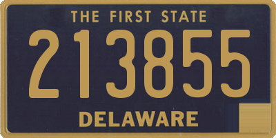 DE license plate 213855