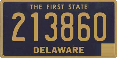 DE license plate 213860