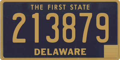 DE license plate 213879